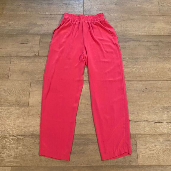 Peters & Ashley Pull On Pants ~ Sz M ~ Pink ~ High Rise ~ 28" Inseam - Picture 4 of 5
